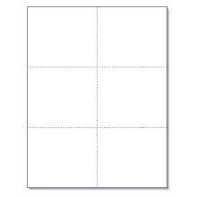 NextdayLabels - Impresora lser Tarjetas perforadas en blanco 6 arriba por pgina para tarjetas de registro de la escuela Tarjetas de entrega de flor