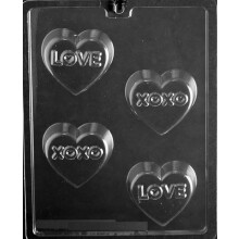 Grandmama's Goodies v179 Love Xo Valentine nunta Cookie Cookie Chocolate Candy Soap Mold cu instruc?iuni exclusive de modelare