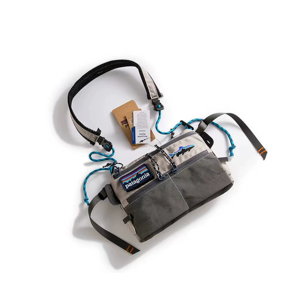 (Gray) Bag Zipper Patagonia Unique Crossbody Travel Shoulder Satchel Messenger Durable Gray