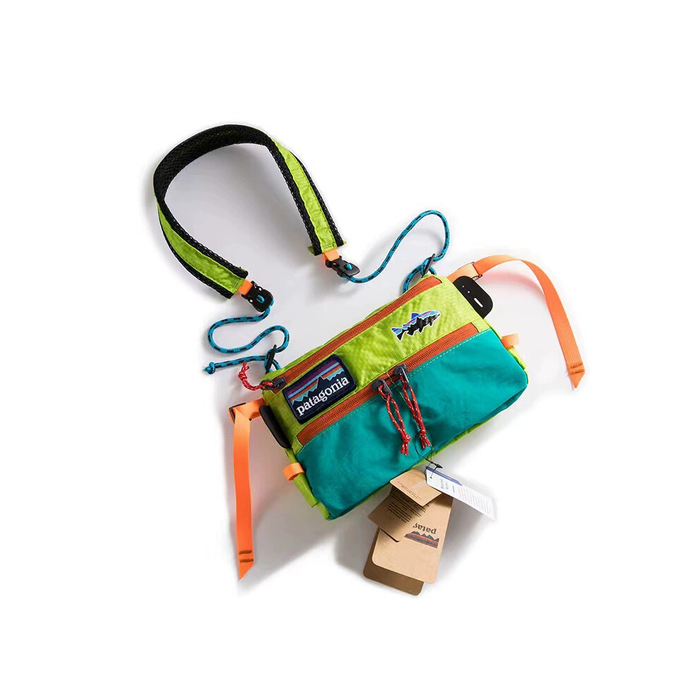 (Green) Bag Zipper Patagonia Unique Crossbody Travel Shoulder Satchel Messenger Durable Green