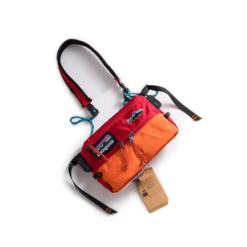 (Red) Bag Zipper Patagonia Unique Crossbody Travel Shoulder Satchel Messenger Durable Red
