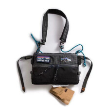 (Black) Bag Zipper Patagonia Unique Crossbody Travel Shoulder Satchel Messenger Durable
