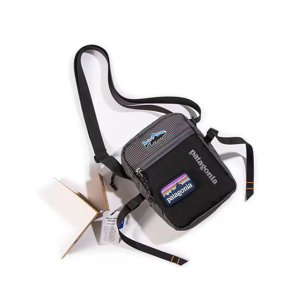 (Black) Practical Bag Patagonia Crossbody Men Women Travel Messenger Shoulder Satchel