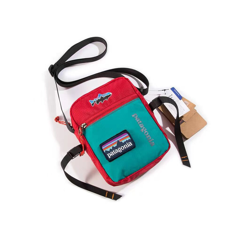 (Red) Practical Bag Patagonia Crossbody Men Women Travel Messenger Shoulder Satchel Red