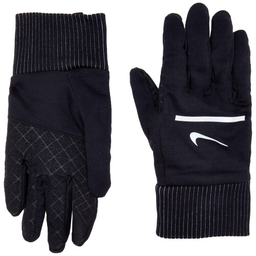 Nike Nike Mens Sphere Running Gloves Black/Silver LG