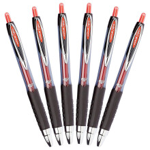 Uni-Ball Signo Gel 207 Rollerball Pens 0.7mm Medium Point 6-Count (Red)