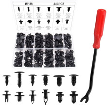 MIEREN DEEL 330 Stuks 12 Maten Auto Plastic Klinknagels Bevestigingsmiddelen Push Type Pin Klinknagels Clips Trim Kit voor Ford Honda GM Acura Chrysl