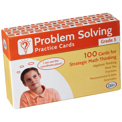 Didax Problem Solving Practice Cards  Grade 5