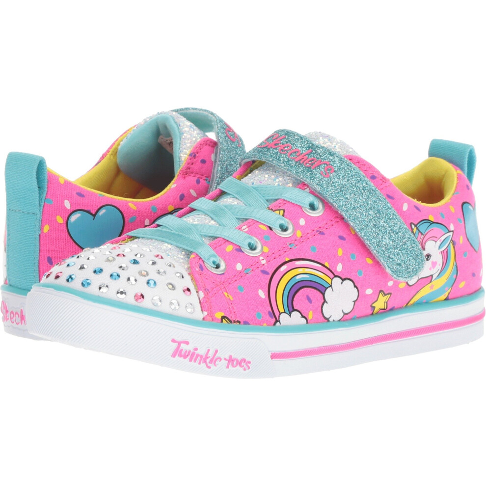 Skechers Kids Girls Twinkle Toes Sparkle Lite-Unicorn Craze Sneaker  N