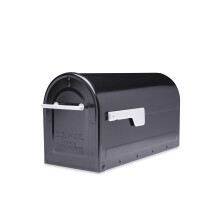Architektonick potovn schrnky 7900-7B-SR-10 Boulder Postmount Mailbox Large Black