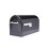 Architectural Mailboxes 7900-7B-SR-10 Boulder Postmount Mailbox  Large  Black 1
