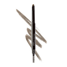 wet n wild Retrakční tužka na obočí, Popelavě hnědá, Dvojitý kartáč na obočí, Jemný hrot