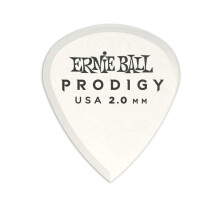 Plettri per chitarra Ernie Ball Prodigy Mini bianchi da 20 mm, confezione da 6 (P09203)