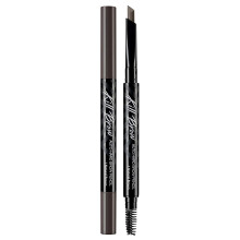CLIO Kill Brow Auto Hard Eyebrow Pencil | Dual-end lngvarig vattentt flckbestndig Spoolie borstvssare | Naturligt brun (#01)