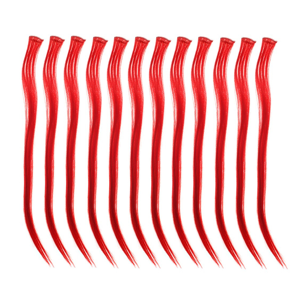 Sacco Puzzolente Unisex Swacc 12 Pcs Straight One Color Party Highlights Clip On In Hair Exten