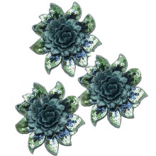 Plac cu aplica?ie, flori 3D, auriu, paiete, cristal brodat, ?esatura din dantela, cusut, accesoriu din pnza pentru rochie de mireasa (albastru)