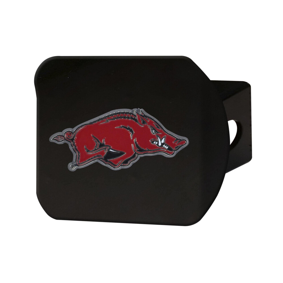Fanmats 22640 Arkansas Razorbacks Metal Hitch Cover - 3D Color E Black 842281126402