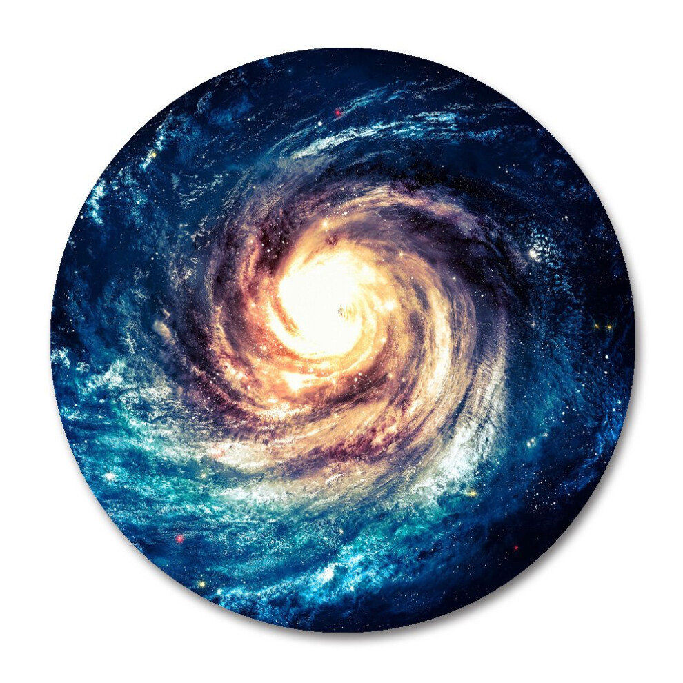 Smooffly Planet Round Mouse Pad Andromeda Galaxy And Hole Non-Slip Rubber Mousepad Mat Black 6404600955960