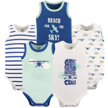 Luvable venner unisex baby bomuld ?rmel?se bodysuits fly 0-3 m?neder