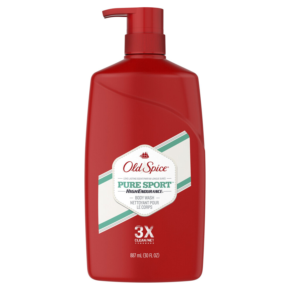 Old Spice High Endurance Pure Sport Scent Body Wash for Men  30 Fluid Ounce