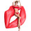 FUNBOY Giant Inflatable Red Lips Pool Float  Luxury Float for Summer Pool Party and Entertainment 2
