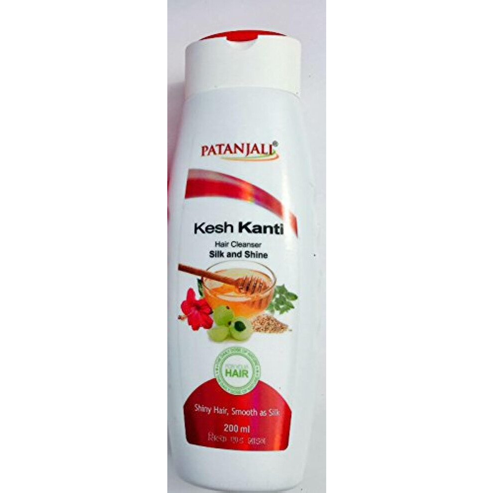 Patanjali Pack Of 2 - Kesh Kanti Hair Cleanser Silk And Shine - 200Ml