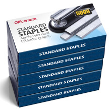 Officemate Standard Staples  5 Boxes General Purpose Staple  5000 Staples/Box (91925)