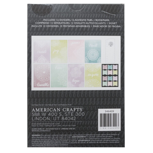 Kelly Creates 346409 25 Pièces Séparateurs Traçables, Multicolore 1