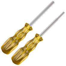 Gamebit-Schraubendreher-Set, 3,8 mm und 4,5 mm, Sicherheits-Schraubendreher-Bits zum ffnen von Nintendo Sega-Konsolen und Spielkassetten  transpare