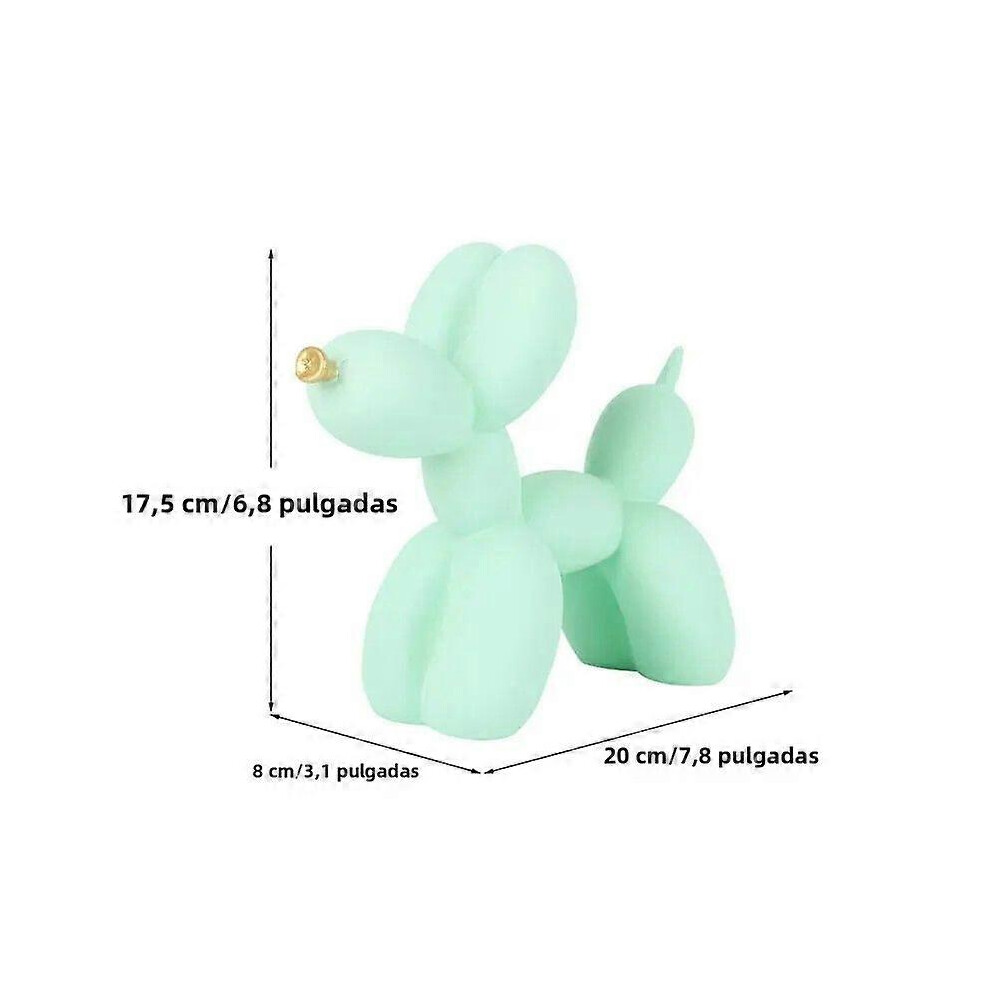 (FM7034-Green, One size) NORTHEUINS Resin Dog Ornament Animal Art Decoration Figurine For Living Room Modern Desktop Craft Accessories-image-OPC-PG9FW6Y-NEW