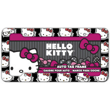 Chroma Graphics 42558 Hello Kitty Emoji Heads Plastic Frame 125x625x02 Black Whitered