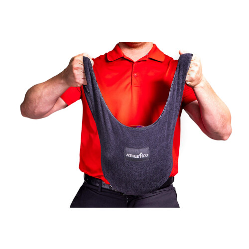 Athletico Microfiber Bowling See Saw - Πετσέτα για το Πολύσασινο Μπάλα Bowling (Μαύρο)