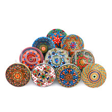 JGARTS 10 x Mix Vintage vzhlad Kvetinov keramick chytky Dverov klucky Skrinka Z suvka Skrinka chytka Mandala Xfer Nov