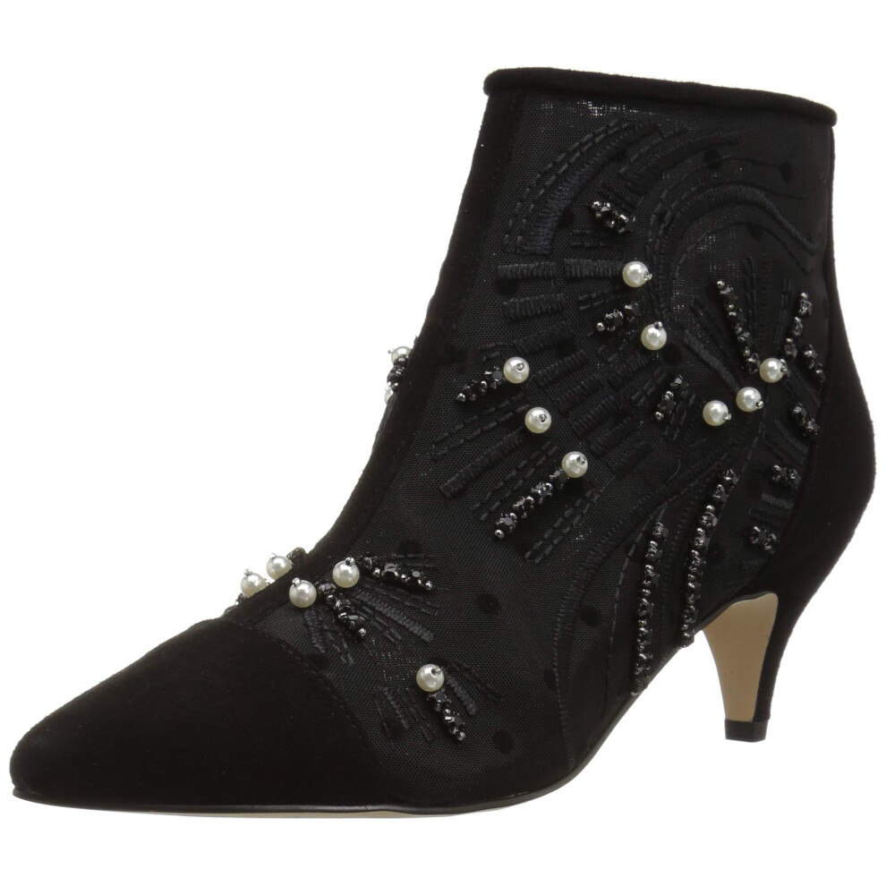 Bottes mode Kami pour femmes de Sam Edelman, broderies abstraites noires en forme de vague