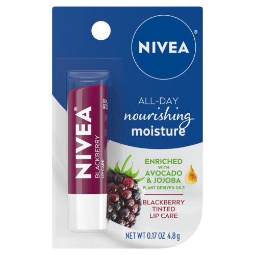 NIVEA Nivea Χείλη Βάλσαμο - Blackberry Shine - 0.17oz, 0.17 Oz