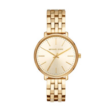 Michael Kors Pyper Damenuhr mit drei Zeigern, goldfarbenem Edelstahl (Modell: MK3898)