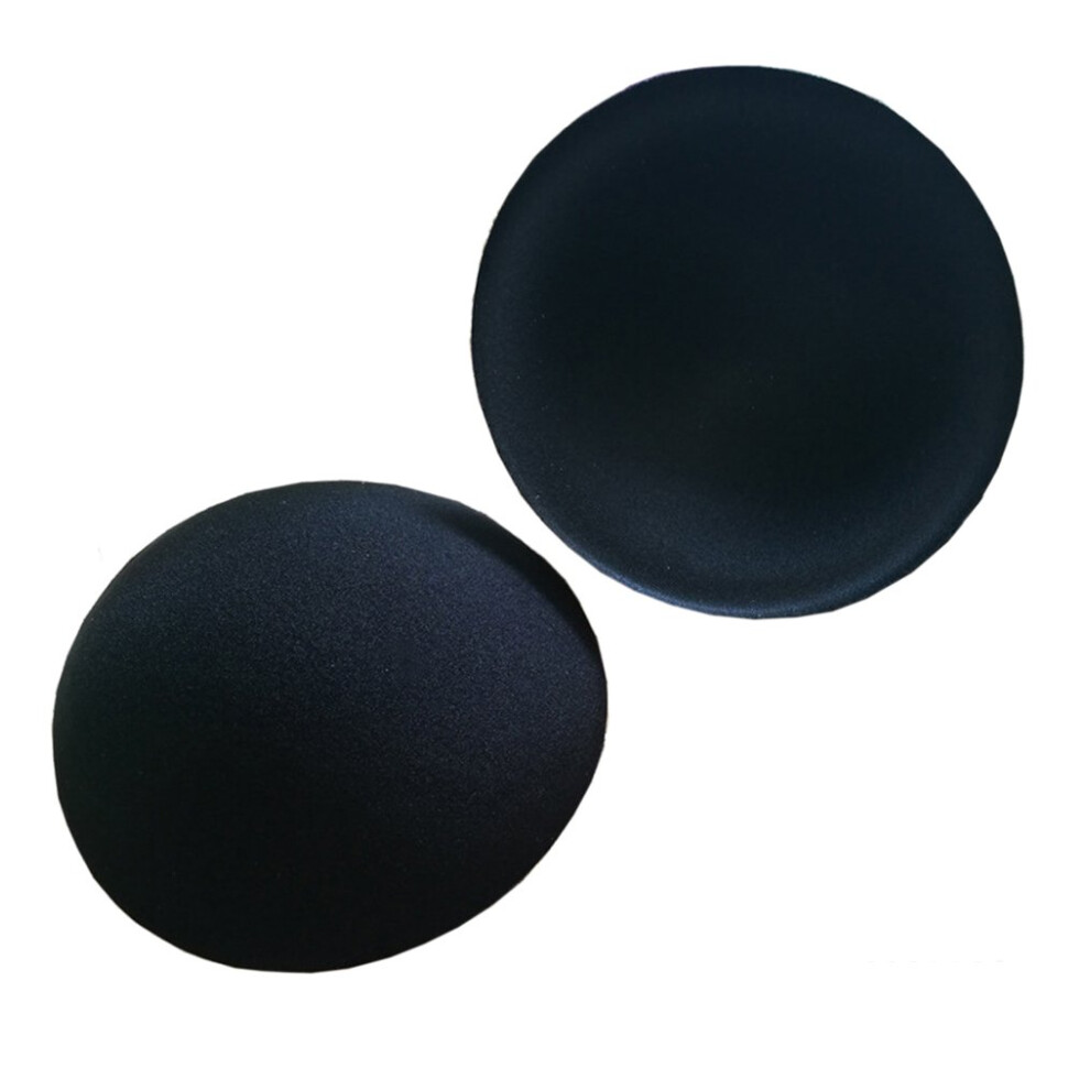 3 Pairs Round Bra Insert Breathable Sponge Bra Inserts Cup Push Up Sports Bra Pad Breast Enlargement Enhancer Shaper for Women Girls (Black)