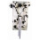 Hello Kitty Forum Novelties 80286 Σέτ στολής αγελάδας, Μαύρο/Άσπρο, Ενιαίο μέγεθος 1