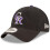 New Era Colorado Rockies New Era Game Replica Core Classic 9TWENTY Adjustable Hat Black 1