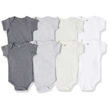 Hudson baby unisex bomuld bodysuits leather gr? 0-3 m?neder