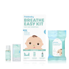 Frida Baby Breathe Easy Kit Sick Day Baby Essentials - Vapor Wipes  Vapor Rub + Organic Vapor Drops to Help Baby Breathe Easy  Natural Baby Congestion
