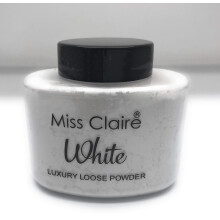 Miss Claire Luksusowy puder sypki bialy bialy 38 gramw bialy brokat 38 g