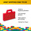 LEGO ROOM Copenhagen, Lego Sorting Box To-Go - Κουτί Ταξιδιού με Διαχωριστικά - Κόκκινο (40870001) 4