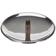 Alessi edo Lid with knob 20 steel brown