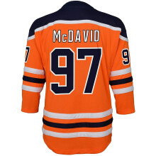 Maglia replica arancione per neonati e bambini Connor McDavid degli Edmonton Oilers n. 97 (12-24 mesi)