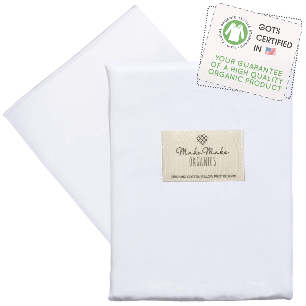 Taie d'oreiller pour jeunes en coton biologique MakeMake Organics (lot de 2) certifi   e GOTS