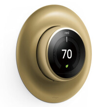 elago Wall Plate Cover Designed for Google Nest Learning Thermostat (Brass) - Compatible with Nest Learning Thermostat 1st/2nd/3rd Generation, Not Com