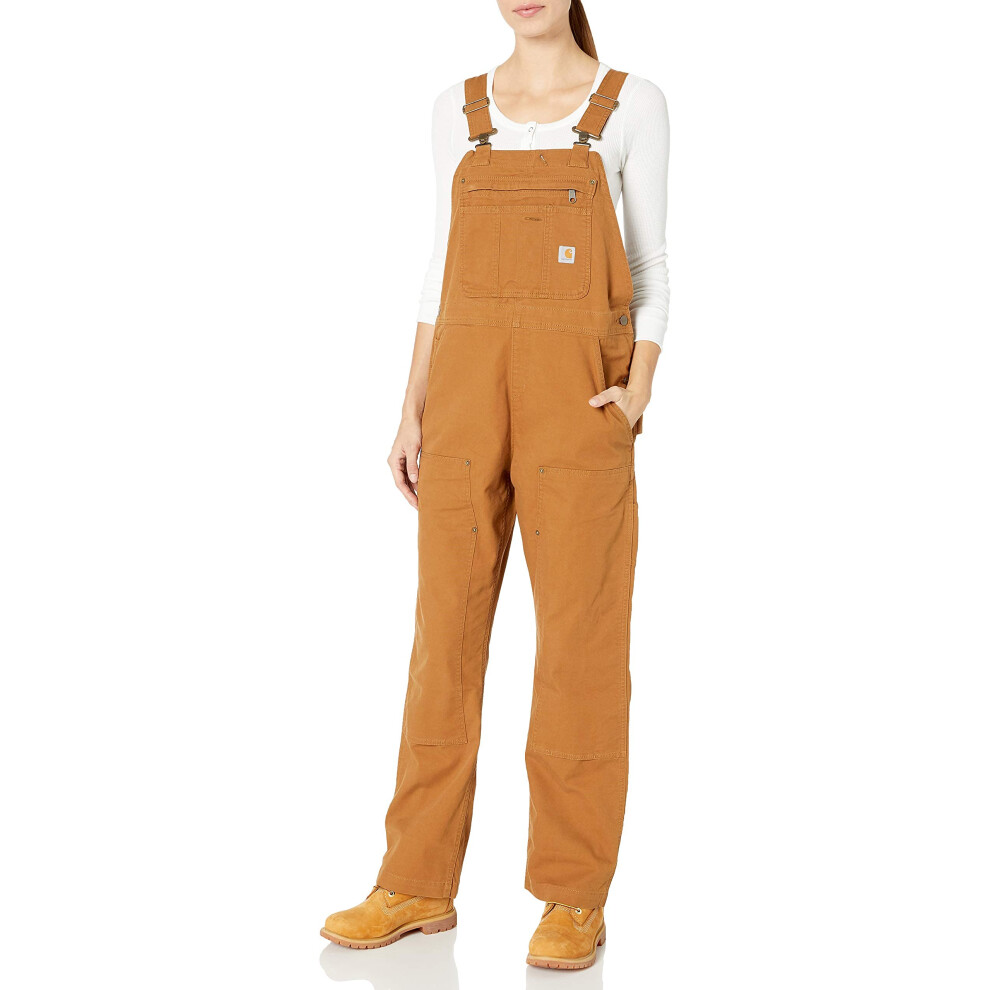 Carhartt Womens Crawford Double Front Bib Plus Sizes Overalls  Carhartt Brown  X-Small Tall US