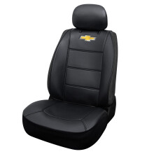 Plasticolor 008599R01 Chevy Chevrolet Logo Univerz lny potah na sedadlo bez bocn ch str n, cierny, s opierkou hlavy