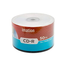 Confezione da 50 CD-R Imation 52X 700MB/80Min con logo di marca, supporti dati registrabili vergini